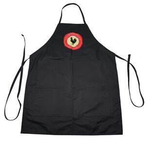 Chianti Classico Gallo Nero Black Apron Made in Italy Unisex O/S Chef Kitchen